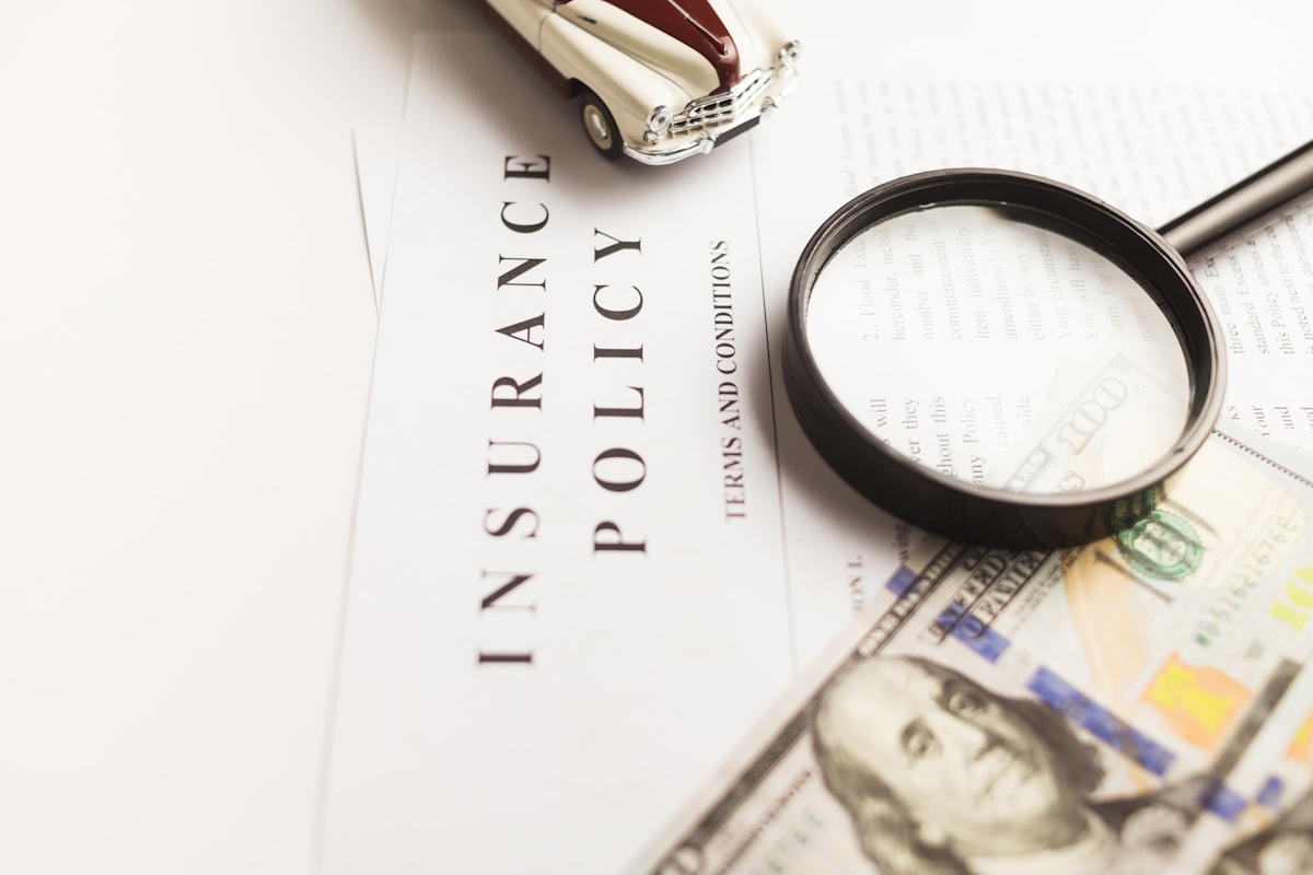 Insurance documents prepared for carrier review